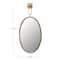 Hello Honey® Antique Gold Oval Metal Wall Mirror with Bracket